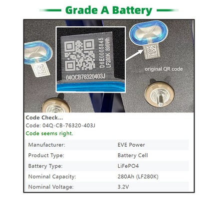 EV LF280K Lifepo4 300Ah 320Ah 280ah Lifepo4 Battery Cells 6000 Times