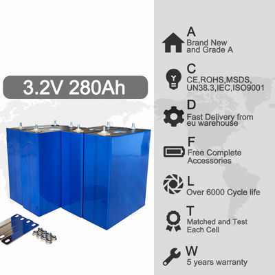 BOATS LF280K 280Ah 6000 Cycles 3.2V LFP Rechargeable Battery for Solar Energy System